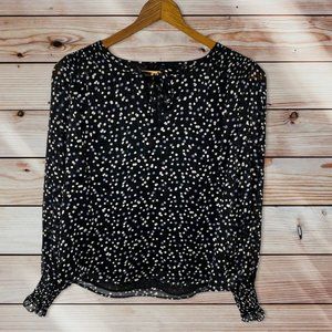 Banana Republic Dotted Blouse Size Medium